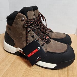 NWT WOLVERINE Carom CarbonMax 6" Brown Leather Athletic Work Boot Men's Sz 14M